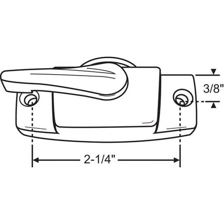 Strybuc Sash Lock Black 50-1027B